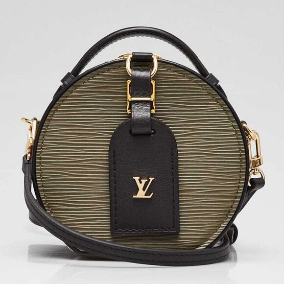 Louis Vuitton Kaki Epi Leather Mini Boite Chapeau Bag - Picture 1 of 12